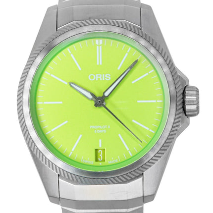 Oris ProPilot X Kermit Edition Titanium Green Dial Automatic 01-400-7778-7157-Set 100M herreur
