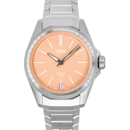 Oris Propilot X Calibre 400 Titanium Salmon Dial Automatic 01-400-7778-7158-07-7-20-01TLC 100M Unisex Ur