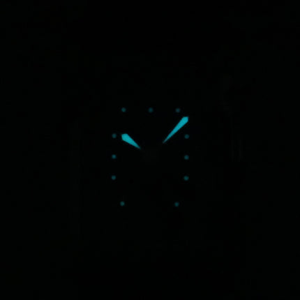 Oris rektangulær læderrem Grøn Urskive Automatisk 01-561-7783-4063-07-5-19-16 Herreur