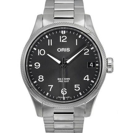Oris Big Crown ProPilot Rustfrit Stål Grå Urskive Automatisk 01 751 7761 4063-07 8 20 08P 100M Herreur