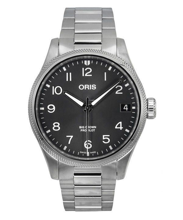 Oris Big Crown ProPilot Rustfrit Stål Grå Urskive Automatisk 01 751 7761 4063-07 8 20 08P 100M Herreur