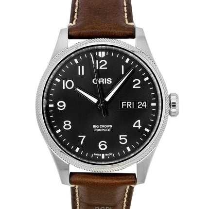 Oris Big Crown ProPilot Big Day Date Grå Skive Automatisk 01 752 7760 4063-07 5 22 07LC 100M Herreur