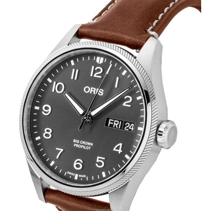 Oris Big Crown ProPilot Big Day Date Grå Skive Automatisk 01 752 7760 4063-07 5 22 07LC 100M Herreur