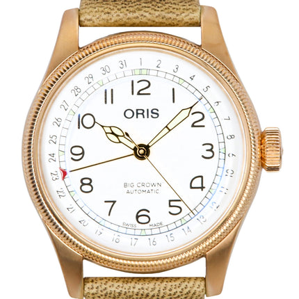 Oris Big Crown Father Time Limited Edition White Dial Automatic 01-754-7741-3161-Set herreur med ekstra armbånd