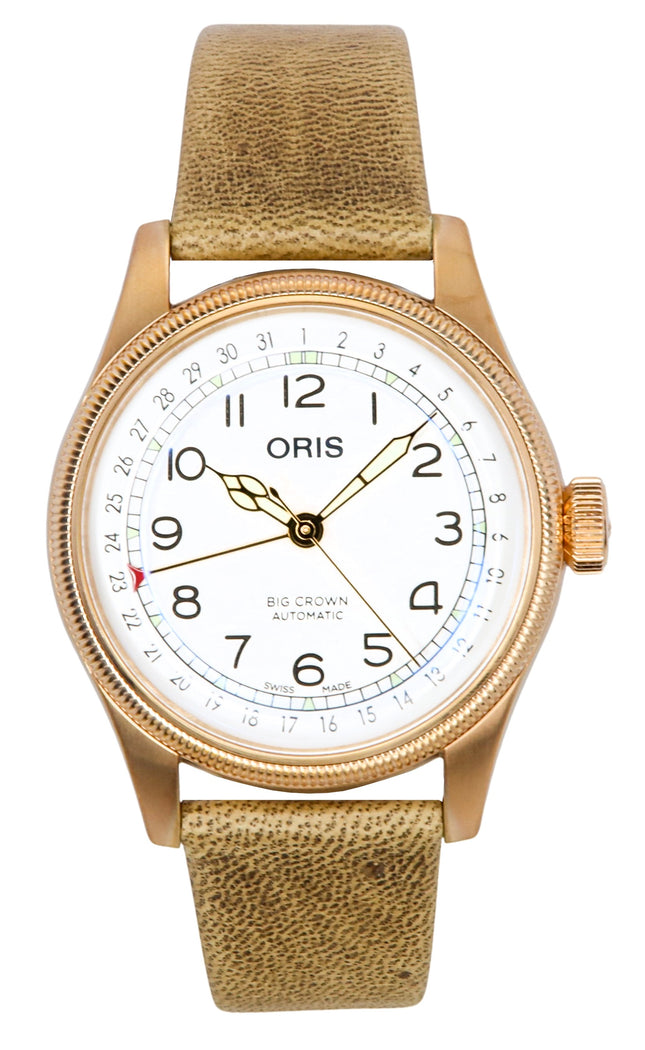 Oris Big Crown Father Time Limited Edition White Dial Automatic 01-754-7741-3161-Set herreur med ekstra armbånd