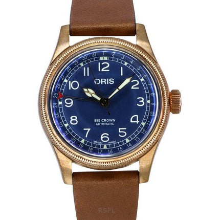 Oris Big Crown Bronze Pointer Dato Blå Urskive Automatisk 01 754 7741 3165 07 5 20 58BR Herreur