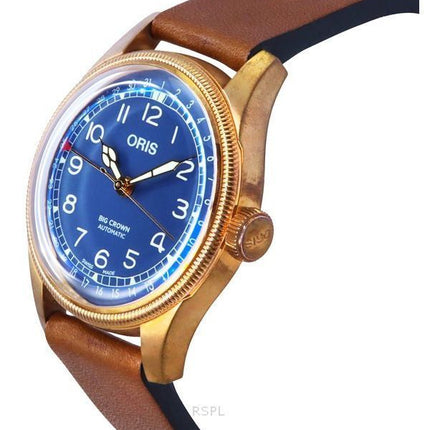 Oris Big Crown Bronze Pointer Dato Blå Urskive Automatisk 01 754 7741 3165 07 5 20 58BR Herreur