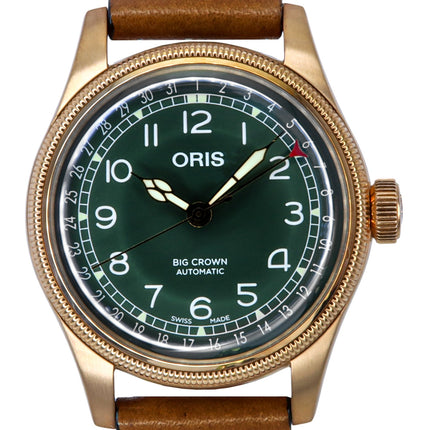 Oris Big Crown Pointer Date 80th Anniversary Edition Green Dial Automatic 01-754-7741-3167-07-5-20-58BR herreur