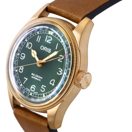 Oris Big Crown Pointer Date 80th Anniversary Edition Green Dial Automatic 01-754-7741-3167-07-5-20-58BR herreur