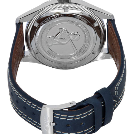 Oris Hank Aaron Limited Edition Læderrem Hvid Urskive Automatisk 01-754-7785-4081-Set Unisex-ur med gavesæt