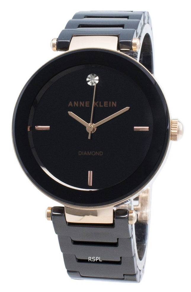 Anne Klein 1018RGBK Diamond Accents Quartz Women's Watch