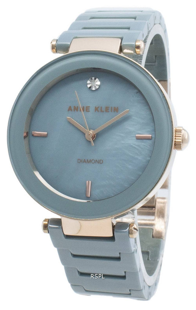 Anne Klein 1018RGLB Diamond Accents Quartz Women's Watch