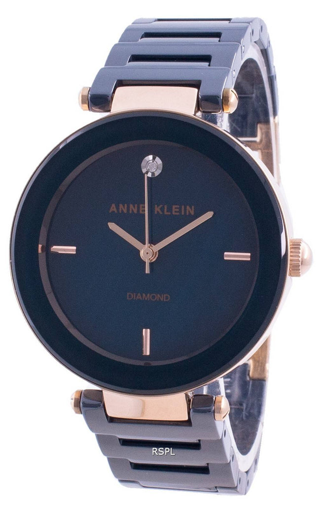 Anne Klein 1018RGNV Quartz Diamond Accents Women's Watch