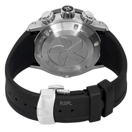 Edox CO-1 kronograf gummirem sort urskive quartz dykkerur 10242-TIN-NIN 1000M herreur