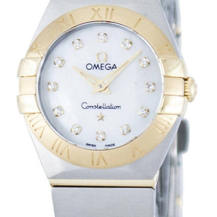 Omega Constellation kvarts Diamond Accent magt Reserve 123.20.24.60.55.002 kvinders Watch