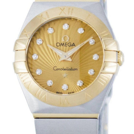 Omega Constellation kvarts Diamond Accent magt Reserve 123.20.24.60.58.001 kvinders Watch