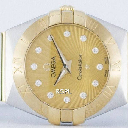 Omega Constellation kvarts Diamond Accent magt Reserve 123.20.24.60.58.001 kvinders Watch