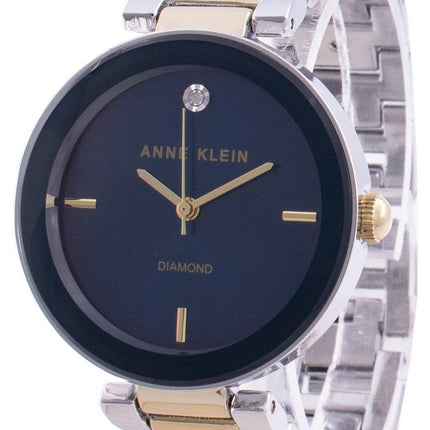 Anne Klein 1363NVTT Quartz Diamond Accents Women's Watch