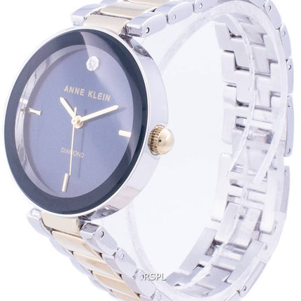 Anne Klein 1363NVTT Quartz Diamond Accents Women's Watch