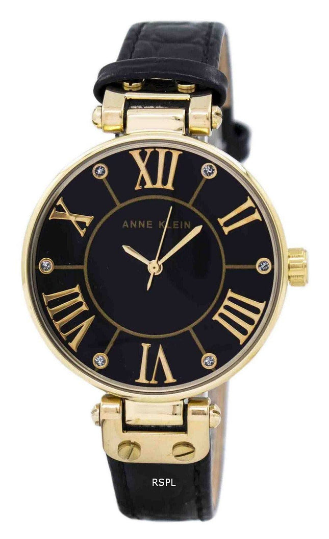 Anne Klein kvarts Diamond Accent 1396BMBK kvinders Watch