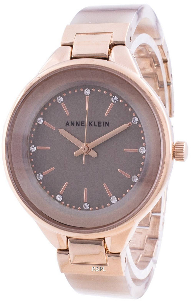 Anne Klein Swarovski Crystal Accent 1408TNRG Quartz Women's Watch