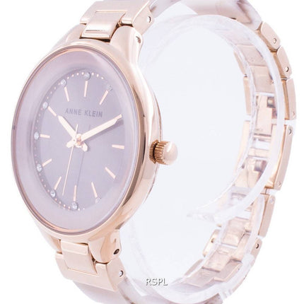 Anne Klein Swarovski Crystal Accent 1408TNRG Quartz Women's Watch