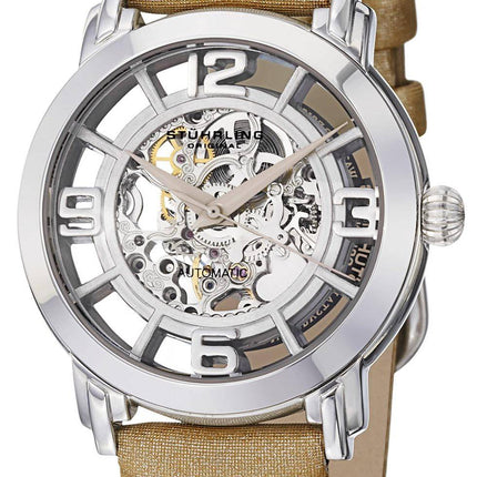 Stuhrling Original Winchester automatisk skelet Dial 156.121S2 kvinders ur