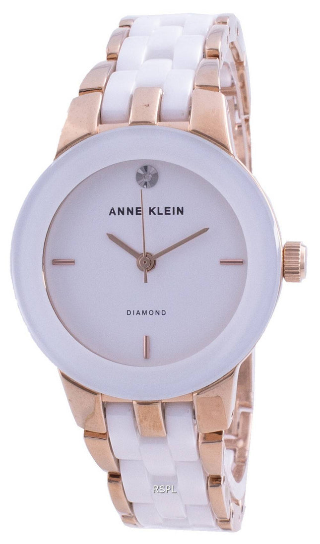 Anne Klein 1610WTRG Quartz Diamond Accents Women's Watch
