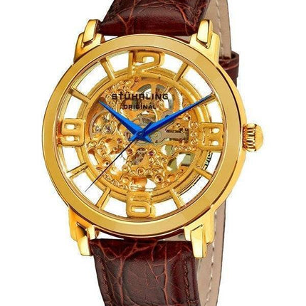 Stuhrling Original Winchester Grand automatisk skelet Dial 165B.3335K31 Herreur