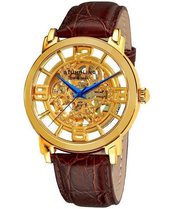Stuhrling Original Winchester Grand automatisk skelet Dial 165B.3335K31 Herreur