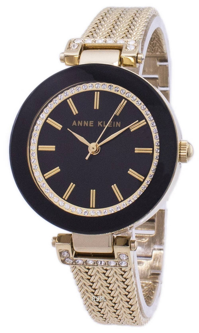 Anne Klein kvarts diamant accenter 1906BKGB kvinders Watch