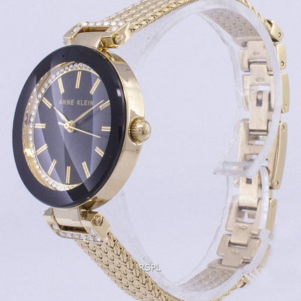 Anne Klein kvarts diamant accenter 1906BKGB kvinders Watch