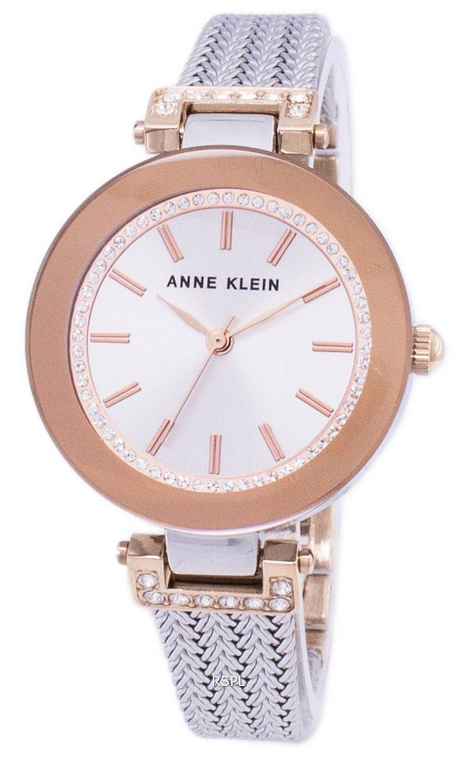 Anne Klein kvarts diamant accenter 1907SVRT kvinders Watch