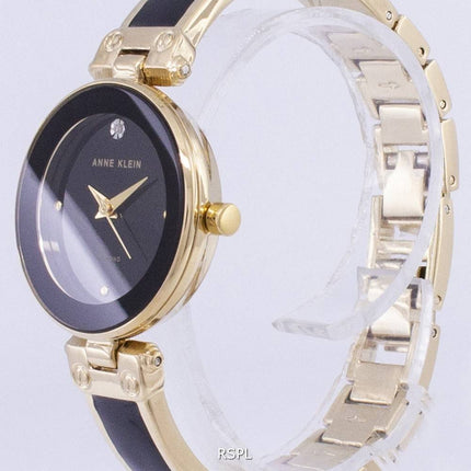 Anne Klein kvarts diamant accenter 1980BKGB kvinders Watch