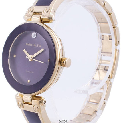 Anne Klein 1980PLGB Quartz Diamond Accents Women's Watch