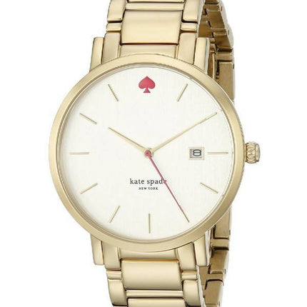 Kate Spade New York Gramercy guld Tone rustfrit stål 1YRU0009 kvinders ur