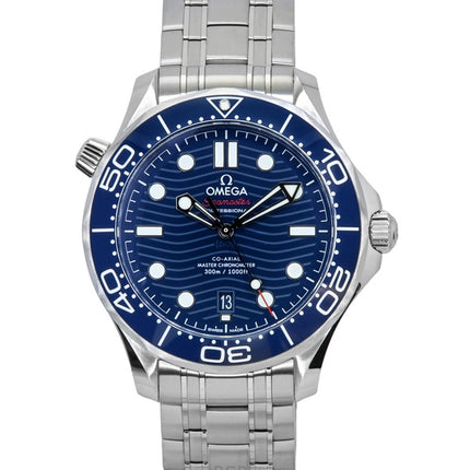 Omega Seamaster rustfrit stål blå skive automatisk dykkers 210.30.42.20.03.001 300M herreur