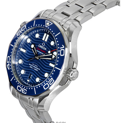 Omega Seamaster rustfrit stål blå skive automatisk dykkers 210.30.42.20.03.001 300M herreur