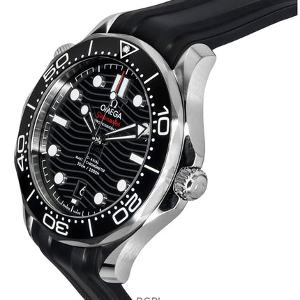 Omega Seamaster gummirem Black Dial Automatic Diver's 210.32.42.20.01.001 300M herreur