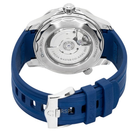 Omega Seamaster gummirem blå urskive automatisk dykkerur 210.32.42.20.03.001 300M herreur