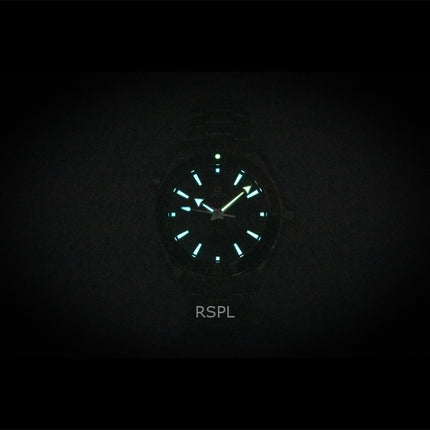 Omega Seamaster Planet Ocean rustfrit stål sort urskive automatisk dykkerur 215.30.44.21.01.002 600M herreur