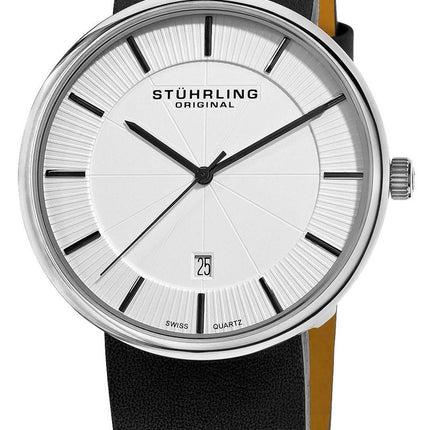 Stuhrling Original klassisk Ascot Fairmount schweizisk Quartz 244.33152 Herreur