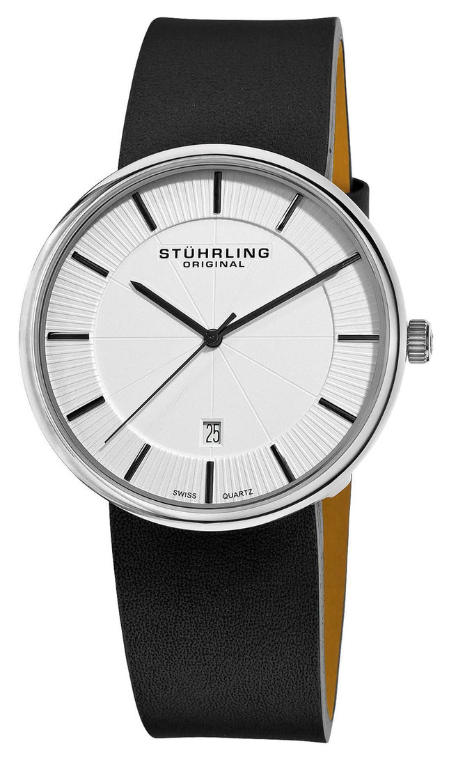Stuhrling Original klassisk Ascot Fairmount schweizisk Quartz 244.33152 Herreur