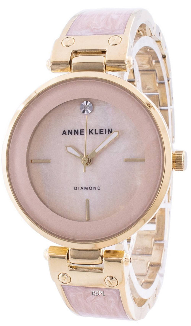 Anne Klein 2512LPGB Quartz Diamond Accents Women's Watch