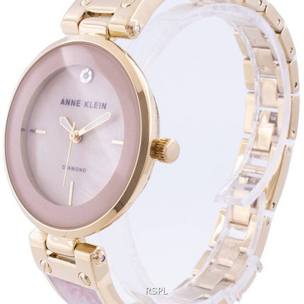 Anne Klein 2512LPGB Quartz Diamond Accents Women's Watch