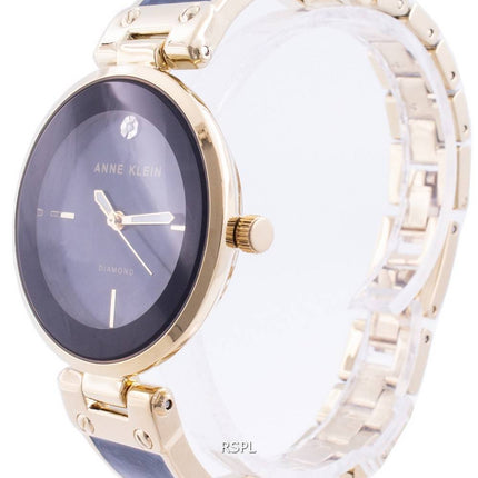 Anne Klein 2512NVGB Quartz Diamond Accents Women's Watch