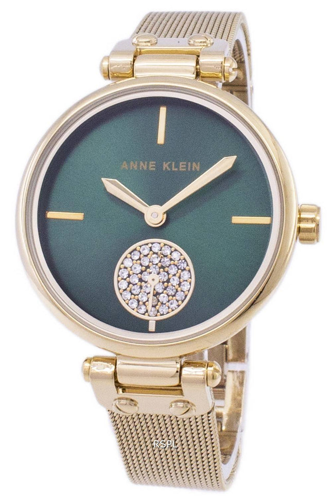 Anne Klein kvarts diamant accenter 3000GNGB kvinders Watch