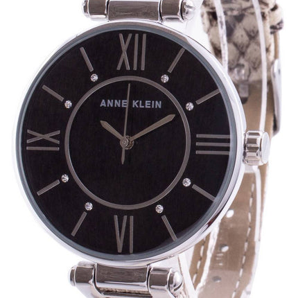 Anne Klein Swarovski Crystal Accent 3229BKCR Quartz Women's Watch