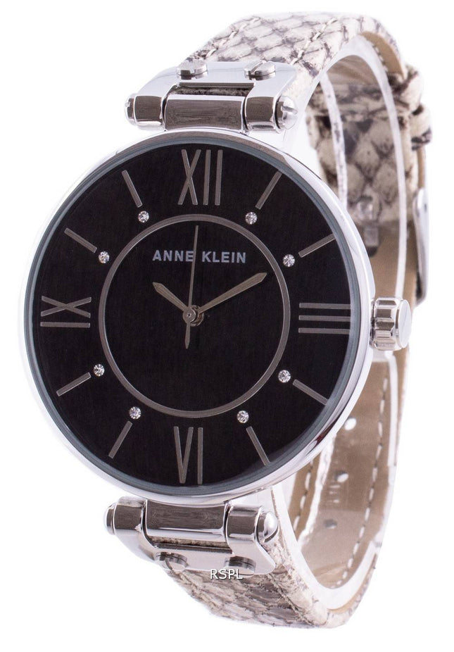 Anne Klein Swarovski Crystal Accent 3229BKCR Quartz Women's Watch