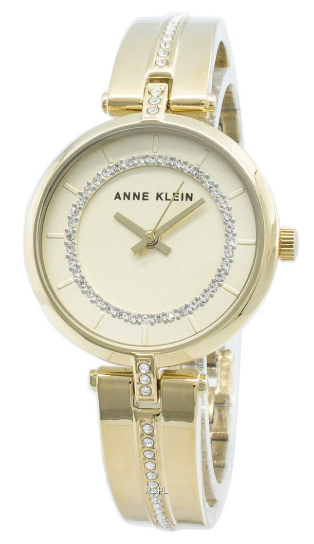 Anne Klein 3248CHGB Diamond Accents Quartz Women's Watch